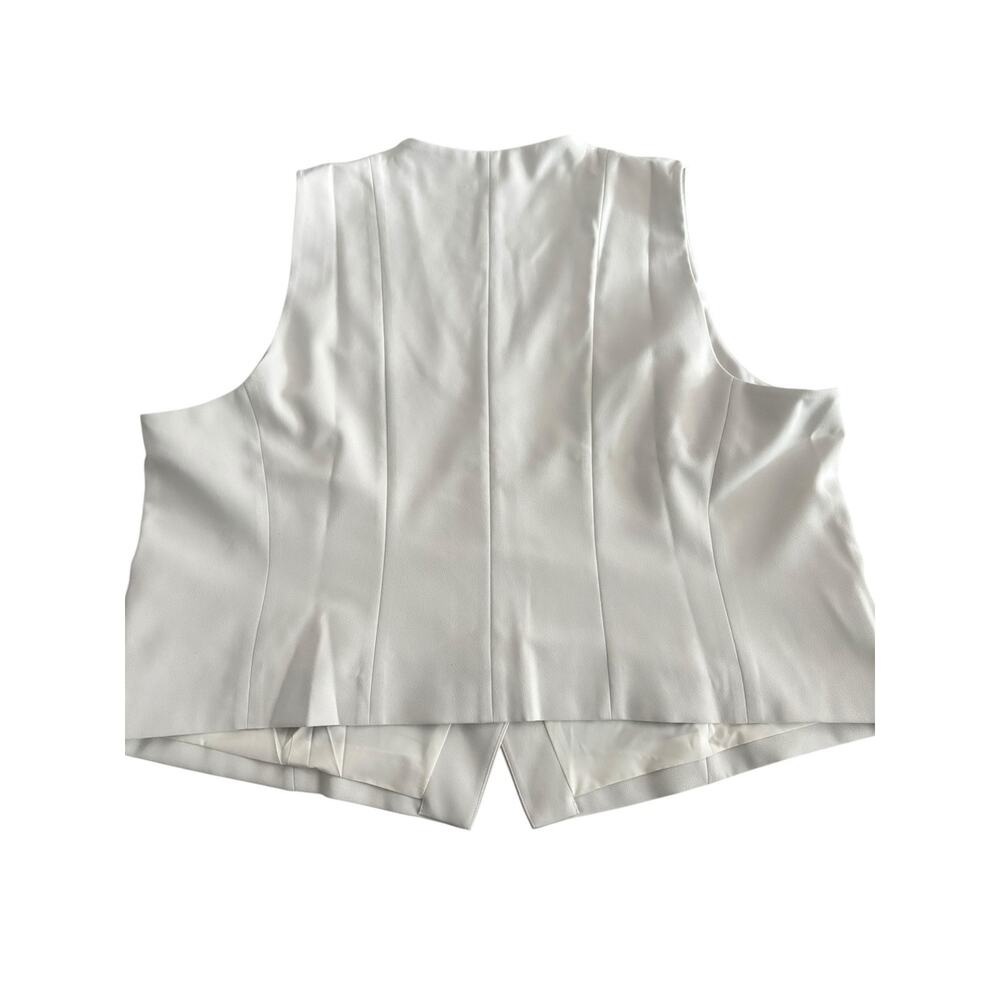 SPANX CAREFREE CREPE VEST IN PARCHMENT NWT PLUS SIZE 3XL - Picture 7 of 11